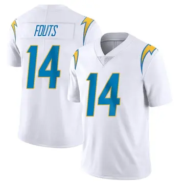 Men's Dan Fouts Los Angeles Chargers Limited White Vapor Untouchable Jersey