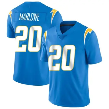 Men's Dean Marlowe Los Angeles Chargers Limited Blue Powder Vapor Untouchable Alternate Jersey