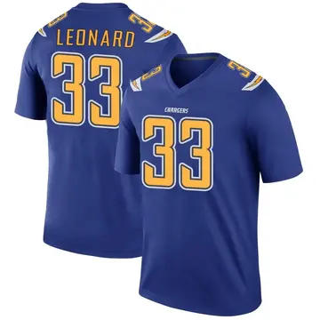 Men's Deane Leonard Los Angeles Chargers Legend Royal Color Rush Jersey