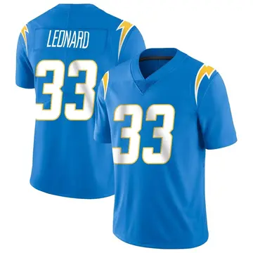 Men's Deane Leonard Los Angeles Chargers Limited Blue Powder Vapor Untouchable Alternate Jersey