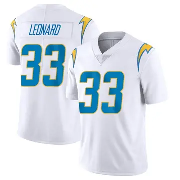 Men's Deane Leonard Los Angeles Chargers Limited White Vapor Untouchable Jersey