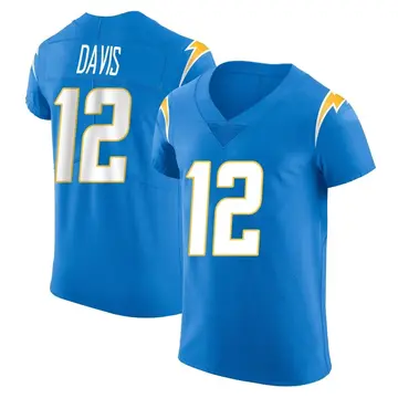 Men's Derius Davis Los Angeles Chargers Elite Blue Alternate Vapor Untouchable Jersey