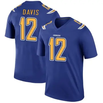 Men's Derius Davis Los Angeles Chargers Legend Royal Color Rush Jersey