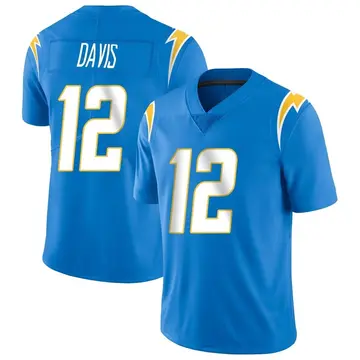 Men's Derius Davis Los Angeles Chargers Limited Blue Powder Vapor Untouchable Alternate Jersey