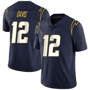 Men's Derius Davis Los Angeles Chargers Limited Navy Team Color Vapor Untouchable Jersey