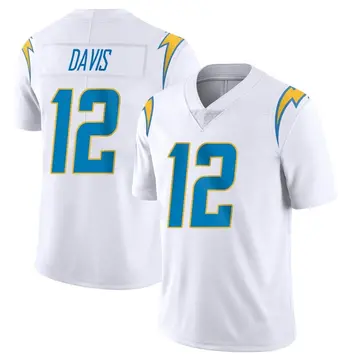 Men's Derius Davis Los Angeles Chargers Limited White Vapor Untouchable Jersey