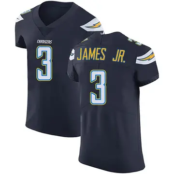 San Diego Chargers Derwin James Jr. Autographed White Jersey Beckett BAS  Witness Stock #215954