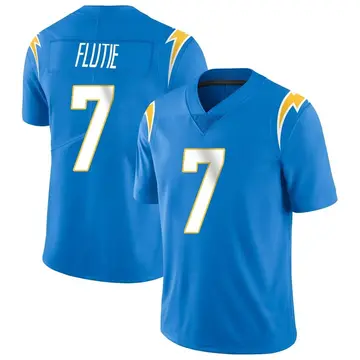 Men's Doug Flutie Los Angeles Chargers Limited Blue Powder Vapor Untouchable Alternate Jersey