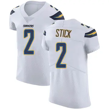 Men's Easton Stick Los Angeles Chargers Elite White Vapor Untouchable Jersey