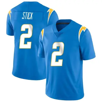 Men's Easton Stick Los Angeles Chargers Limited Blue Powder Vapor Untouchable Alternate Jersey