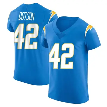 Men's Elijah Dotson Los Angeles Chargers Elite Blue Alternate Vapor Untouchable Jersey