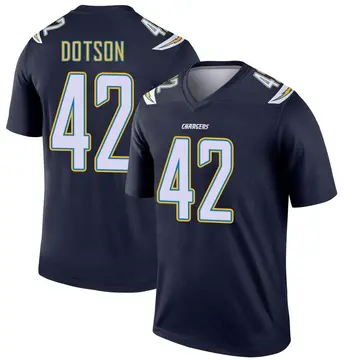 Men's Elijah Dotson Los Angeles Chargers Legend Navy Jersey