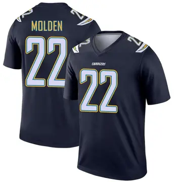 Men's Elijah Molden Los Angeles Chargers Legend Navy Jersey