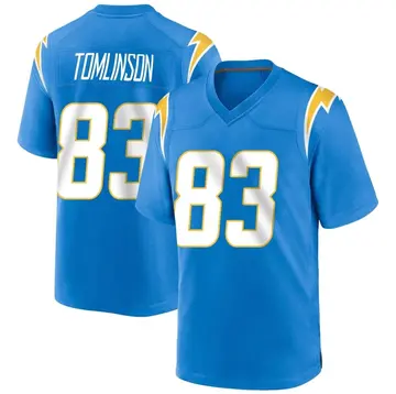 Men's Eric Tomlinson Los Angeles Chargers Game Blue Powder Alternate Jersey