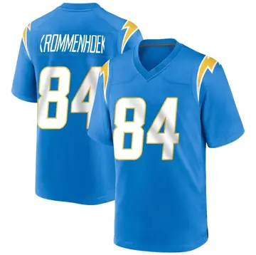 Men's Erik Krommenhoek Los Angeles Chargers Game Blue Powder Alternate Jersey