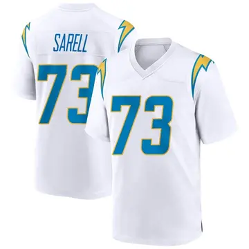 Men's Foster Sarell Los Angeles Chargers Game White Jersey