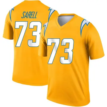 Men's Foster Sarell Los Angeles Chargers Legend Gold Inverted Jersey