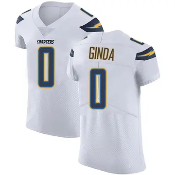 Men's Frank Ginda Los Angeles Chargers Elite White Vapor Untouchable Jersey