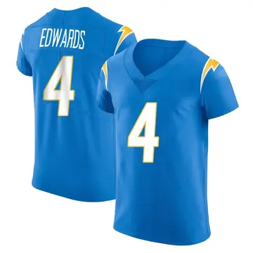 Men's Gus Edwards Los Angeles Chargers Elite Blue Alternate Vapor Untouchable Jersey