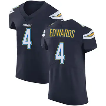 Men's Gus Edwards Los Angeles Chargers Elite Navy Blue Team Color Vapor Untouchable Jersey