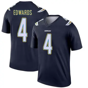 Men's Gus Edwards Los Angeles Chargers Legend Navy Jersey