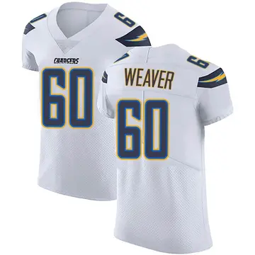 Men's Isaac Weaver Los Angeles Chargers Elite White Vapor Untouchable Jersey