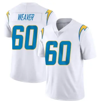 Men's Isaac Weaver Los Angeles Chargers Limited White Vapor Untouchable Jersey