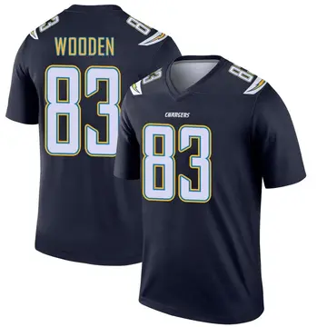 Men's Isaiah Wooden Los Angeles Chargers Legend Navy Jersey