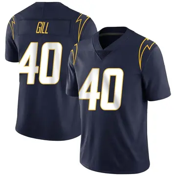 Men's Jaelen Gill Los Angeles Chargers Limited Navy Team Color Vapor Untouchable Jersey