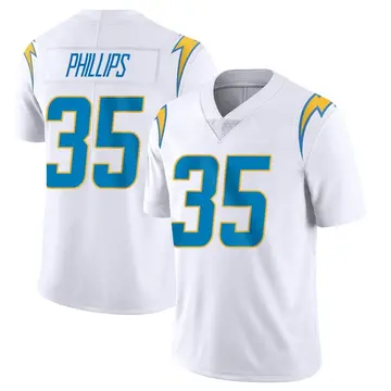 Men's Jalyn Phillips Los Angeles Chargers Limited White Vapor Untouchable Jersey