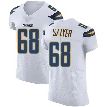 Men's Jamaree Salyer Los Angeles Chargers Elite White Vapor Untouchable Jersey