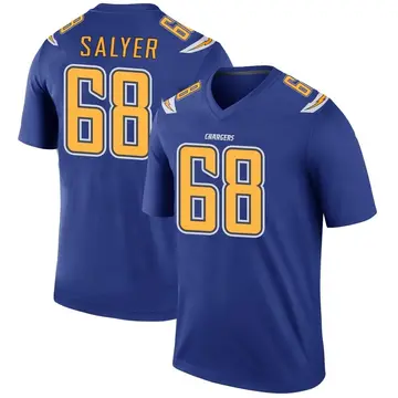 Men's Jamaree Salyer Los Angeles Chargers Legend Royal Color Rush Jersey