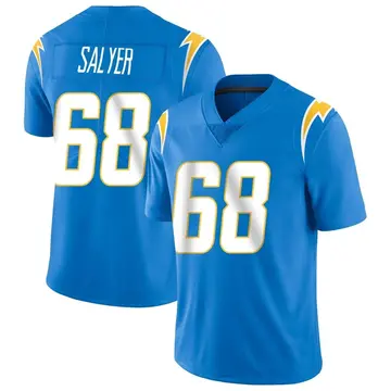 Men's Jamaree Salyer Los Angeles Chargers Limited Blue Powder Vapor Untouchable Alternate Jersey