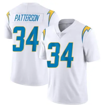 Men's Jaret Patterson Los Angeles Chargers Limited White Vapor Untouchable Jersey