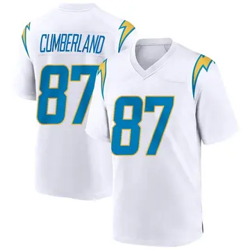 Men's Jeff Cumberland Los Angeles Chargers Game White Jersey