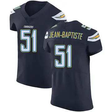 Men's Jeremiah Jean-Baptiste Los Angeles Chargers Elite Navy Blue Team Color Vapor Untouchable Jersey