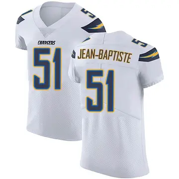 Men's Jeremiah Jean-Baptiste Los Angeles Chargers Elite White Vapor Untouchable Jersey