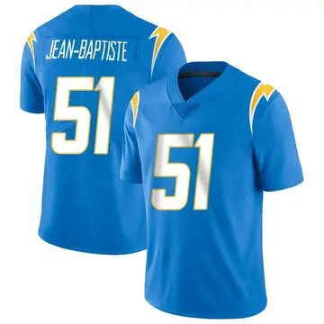 Men's Jeremiah Jean-Baptiste Los Angeles Chargers Limited Blue Powder Vapor Untouchable Alternate Jersey