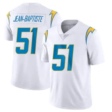 Men's Jeremiah Jean-Baptiste Los Angeles Chargers Limited White Vapor Untouchable Jersey