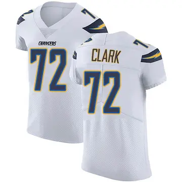 Men's Jerrod Clark Los Angeles Chargers Elite White Vapor Untouchable Jersey