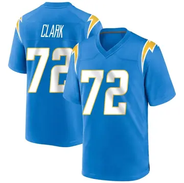 Men's Jerrod Clark Los Angeles Chargers Game Blue Powder Alternate Jersey