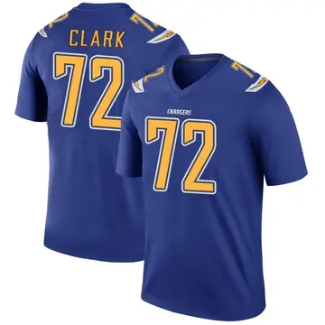 Men's Jerrod Clark Los Angeles Chargers Legend Royal Color Rush Jersey