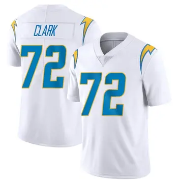 Men's Jerrod Clark Los Angeles Chargers Limited White Vapor Untouchable Jersey