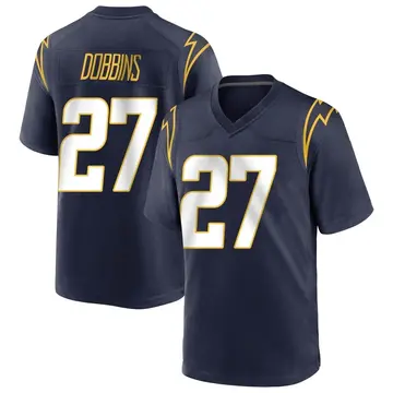 Men's J.K. Dobbins Los Angeles Chargers Game Navy Team Color Jersey