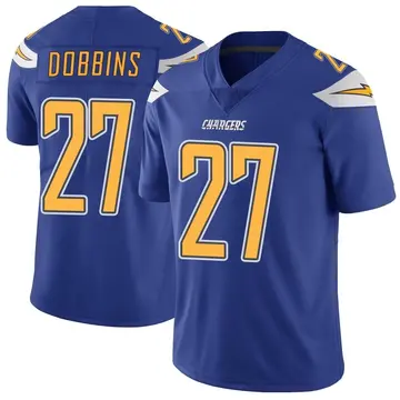 Men's J.K. Dobbins Los Angeles Chargers Limited Royal Color Rush Vapor Untouchable Jersey