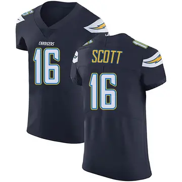 Men's JK Scott Los Angeles Chargers Elite Navy Blue Team Color Vapor Untouchable Jersey