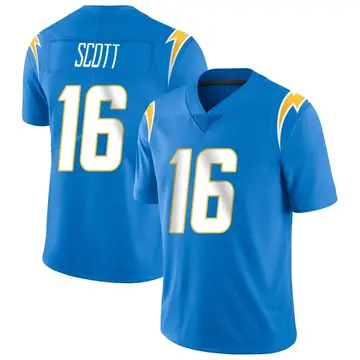 Men's JK Scott Los Angeles Chargers Limited Blue Powder Vapor Untouchable Alternate Jersey