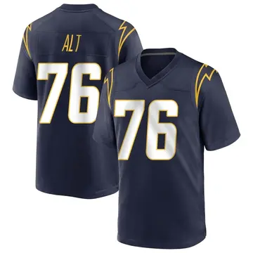 Men's Joe Alt Los Angeles Chargers Game Navy Team Color Jersey