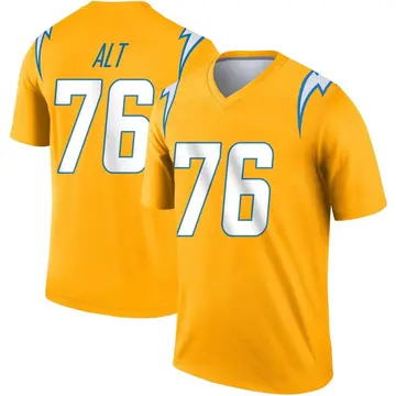 Men's Joe Alt Los Angeles Chargers Legend Gold Inverted Jersey