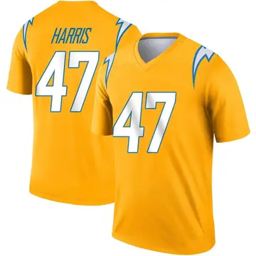 Men's Josh Harris Los Angeles Chargers Legend Gold Inverted Jersey